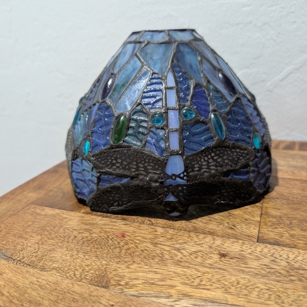 8"‎ Tiffany Dragonfly Shade Werfactory® Stained Glass Shade